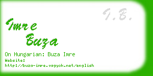 imre buza business card